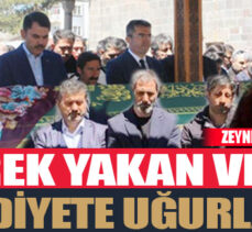 Bakan Kurum,cenaze törenine katıldı