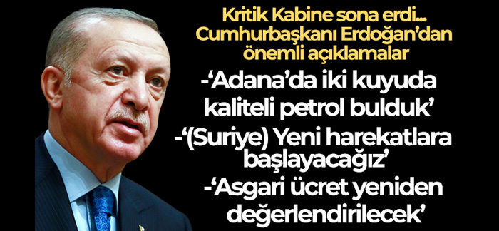 Cumhurbaşkanı Erdoğan asgari ücretin yeniden değerlendirileceğini açıkladı.