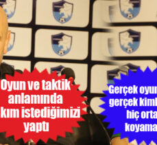 Erzurumspor – Pendikspor maçın ardından !.