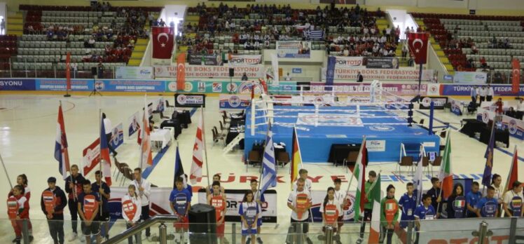 Üst Minikler Avrupa Boks Şampiyonası yapılan seremoni ve boks maçlarıyla Erzurum’da başladı