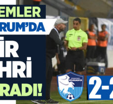 Erzurumspor “Hakemlere de Samsunspor’a da yenilmedi!”Maç 2-2 beraberlikle bitti…