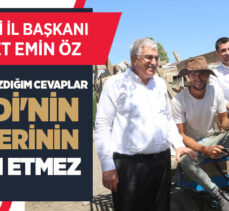 Öz, sözleriyle CHP  Milletvekili  Tanal’ı at arabasından indiren Ferdi Abdullahoğlu’nu ziyaret etti.