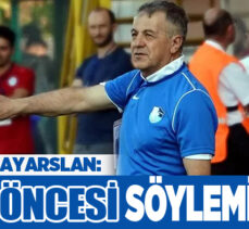 Erzurumspor FK Teknik Sorumlusu Uğur Bayarslan, Tuzlaspor maçı sonrası konuştu!..