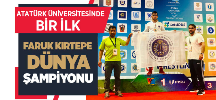 Üniversiteler arası Dünya Güreş Şampiyonasında, Atatürk Üniversitesi’nden büyük başarı!