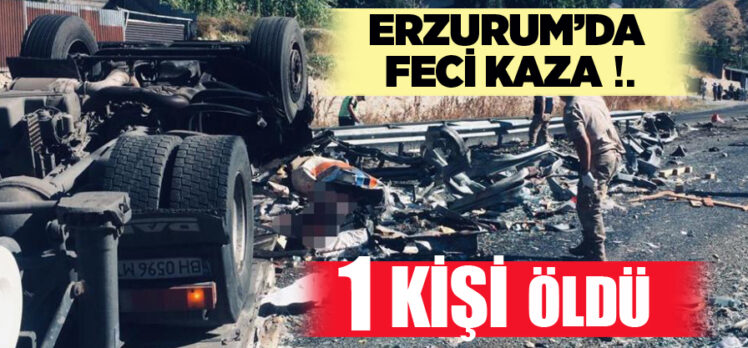  Erzurum’un Tortum İlçesinde meydana gelen trafik kazasında 1 kişi hayatını kaybetti.