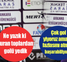 Ankara Keçiörengücü- Erzurumspor FK maçının ardından iki takım teknik direktörü konuştu!..