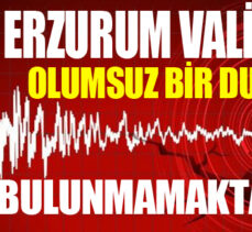 Erzurum Valiliğinden deprem açıklaması: “Olumsuz bir durum bulunmamaktadır” denildi.
