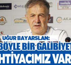 Erzurumspor FK Teknik Sorumlusu Uğur Bayarslan, Altaş Denizlispor maçının ardından açıklamalarda bulundu!..