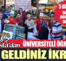 Tatlıcı Ökkeş Usta tarafından üniversite öğrencilerine baklava ve dondurma ikramı yapıldı!..