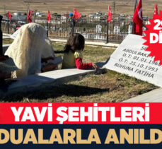 Erzurum Yavi’de PKK’lı teröristlerin 29 yıl önce şehit ettiği 5’i çocuk 33 kişi dualarla anıldı.