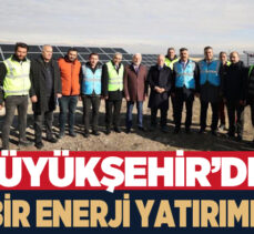Başkan Sekmen; “Türkiye’nin en büyük kamu GES yatırımı olarak değerlendiriliyor.”
