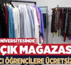 İhtiyacı olan öğrenciler, bu mağazadan beğendikleri kıyafetleri ücretsiz bir şekilde alabiliyor.