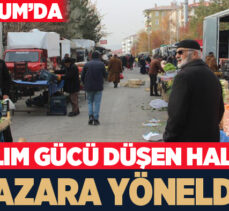Erzurum’da vatandaşlar artış gösteren market fiyatları sonrası halk pazarlarında yoğunluk oluşturuyor.