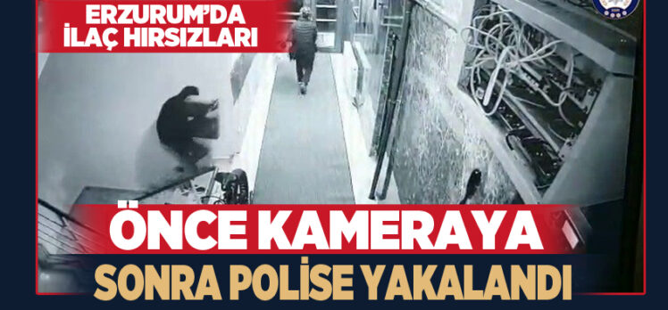Erzurum’da bir eczane ve 3 depodan hırsızlık olayları polisin sıkı takibi sonucu çözüldü.