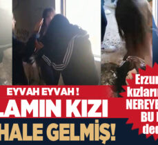 Erzurum’da 13-14 yaşlarındaki kız öğrenci, başka bir kızı metruk binada öldüresiye dövdü!