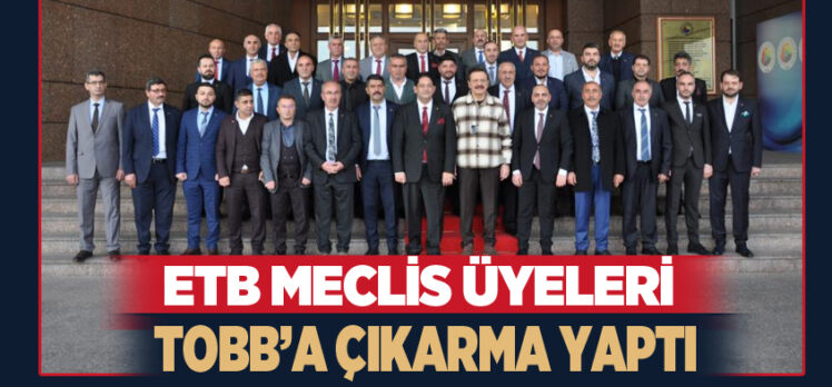 Erzurum Ticaret Borsası Yönetim Kurulu ve Meclisi, TOBB  Başkanı Hisarcıklıoğlu’nu ziyaret etti.