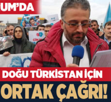 Doğu Türkistan’da Uygur Türklerinin maruz kaldığı zulme tepki için basın açıklaması yapıldı.