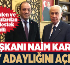 MHP’de İl Başkanı Karataş’ın milletvekilliği aday adaylığını açıklaması kentte heyecan uyandırdı.