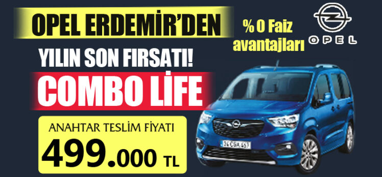 Erzurum Opel Erdemir Otomotiv’de Çok Yönlü Yeni nesil aile aracı “Opel Combo Life” sizi bekliyor!..