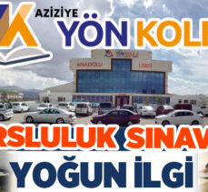 Aziziye Yön Koleji’nin Bursluluk Sınavı geçtiğimiz hafta sonu yoğun bir katılımla gerçekleştirildi.