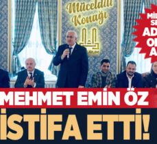 AK Parti Erzurum İl Başkanı Mehmet Emin Öz, Milletvekili aday adaylı için görevinden istifa etti.