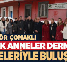 Atatürk Üniversitesi Rektörü Prof. Dr. Ömer Çomaklı, Türk Anneler Derneği üyeleriyle bir araya geldi.