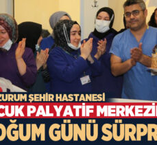 Erzurum Şehir Hastanesi Çocuk Palyatif Merkezinde hastalar aile şefkatinde hizmet görüyor.