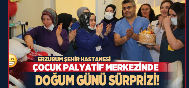 Erzurum Şehir Hastanesi Çocuk Palyatif Merkezinde hastalar aile şefkatinde hizmet görüyor.