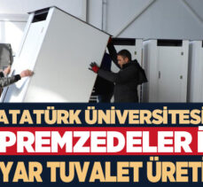 Atatürk Üniversitesi şimdiye kadar afet bölgesine 100 adet seyyar tuvalet kabini gönderdi