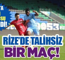 Erzurumspor FK, Rize’de oynanan Ankara Keçiörengücü maçında talihsiz bir yenilgi aldı!