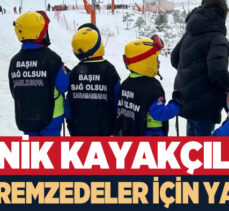 Erzurum’da minik kayakçılar, deprem bölgesinde hayatını kaybedenleri yarışarak andı.