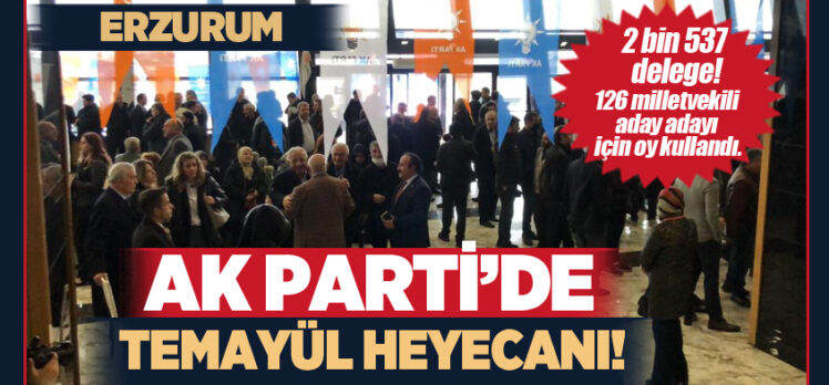 AK Parti Erzurum İl Başkanlığı’nca milletvekili aday adayları için temayül yoklaması yapıldı.