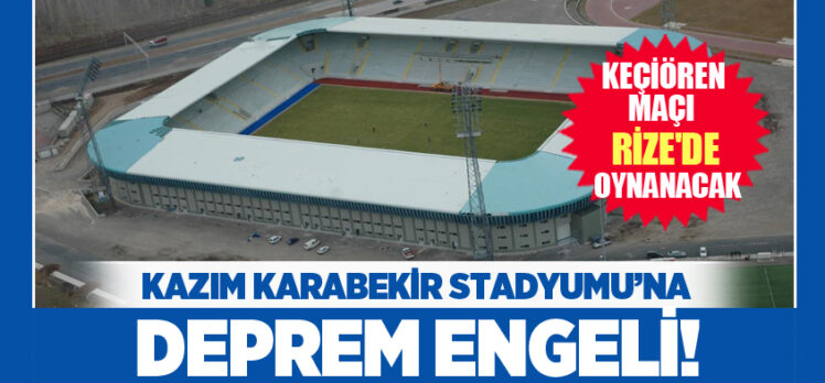 Depremlerde hasar gören Erzurum Kazımkarabekir Stadyumu’nda “maç oynanamaz” kararı verildi.