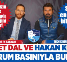 Başkan Dal ve Teknik Direktör Hakan Kutlu, Erzurum basını ile tanışma toplantısı gerçekleştirdi.