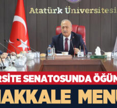 Atatürk Üniversitesi Senatosu’nda, “18 Mart Çanakkale Zaferi ve Şehitlerimiz anıldı.”…
