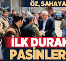 AK Parti Erzurum Milletvekili Adayı Mehmet Emin Öz, Pasinler’de vatandaşlardan yoğun ilgi gördü