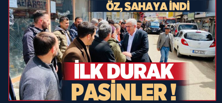 AK Parti Erzurum Milletvekili Adayı Mehmet Emin Öz, Pasinler’de vatandaşlardan yoğun ilgi gördü