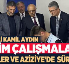 MHP Genel Başkan Yardımcısı Kamil Aydın, seçim çalışmalarına ilçe gezileriyle devam ediyor.