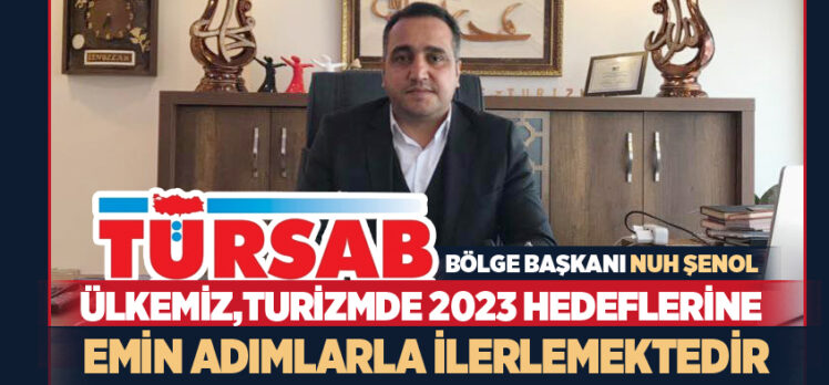 TÜRSAB Kuzeydoğu Anadolu Bölge Başkanı Şenol : Turizm Haftası dolayısıyla mesaj yayımladı.