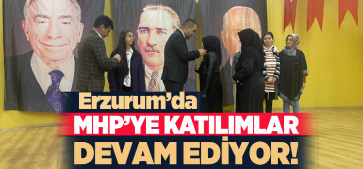 Erzurum’un Aziziye ilçesinde çok sayıda isim düzenlenen bir programla MHP’ye geçiş yaptı.