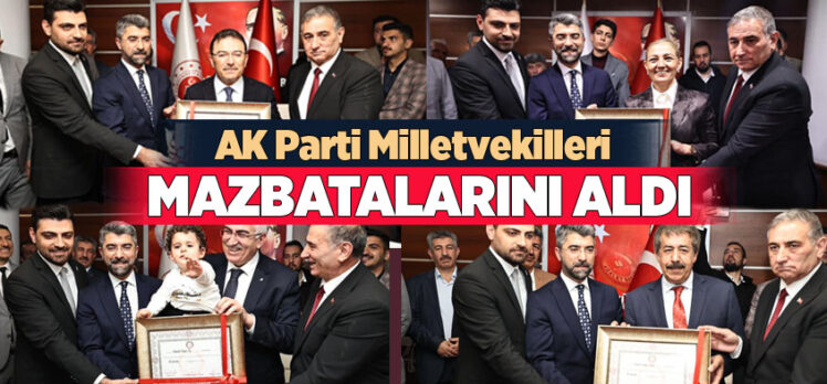 Erzurum’dan dört milletvekili çıkarmayı başaran AK Parti’de bugün mazbata sevinci yaşandı.