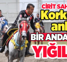 Erzurum Cirit Sahası’nda oynanan dostluk maçında kalp krizi geçiren sporcu hastaneye kaldırıldı.