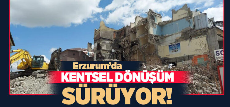 Erzurum’un sembol yapılarından birisi olan eski belediye binasının yıkımında sona gelindi.