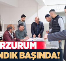Sabah saat 08.00 itibarıyla başlayan oy verme işlemi için Erzurumlu seçmenler sandık başına gitti.