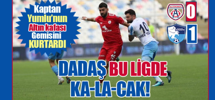 Erzurumspor FK yılın maçında ligde kalma mücadelesi verdiği Altınordu’yu 1-0 yenmeyi başardı!..