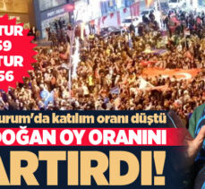 28 Mayıs Cumhurbaşkanlığı seçimlerinde Erzurum, Erdoğan’a en çok destek veren ilk 10 il içinde!