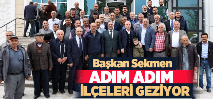 Büyükşehir Belediye Başkanı Mehmet Sekmen’in ilçelere yönelik İstişare Buluşmaları devam ediyor.