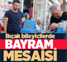  Erzurum’da bıçak bileme ustaları, vatandaşların taleplerini yetiştirmek için yoğun bir mesai harcıyor.
