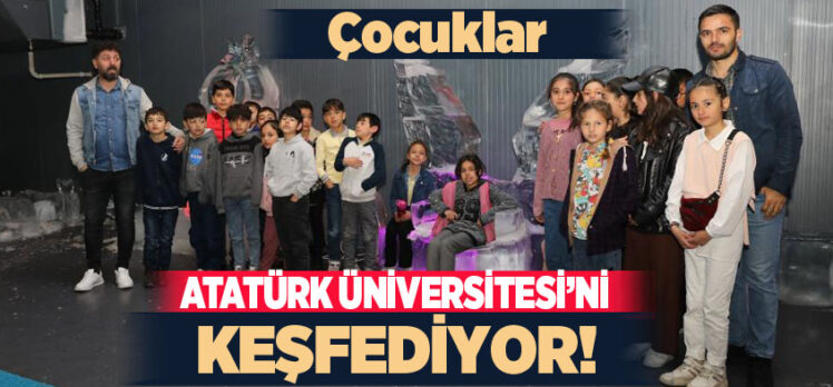 Doğadan sofraya bilim projesiyle farklı okullardan öğrenciler Atatürk Üniversitesi’ni gezdiler..