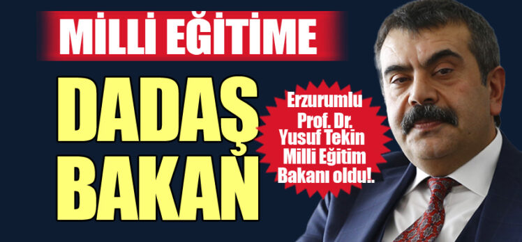Erzurumlu Yusuf Tekin, Erdoğan’ın yeni kabinesinde Milli Eğitim Bakanı olarak görev yapacak. 